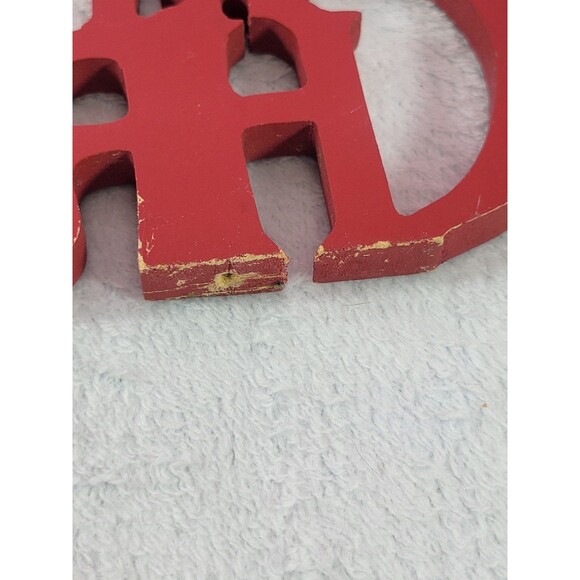 Merry Christmas Santa Hanging Wooden Vintage Decoration Holiday Sign - Picture 9 of 11